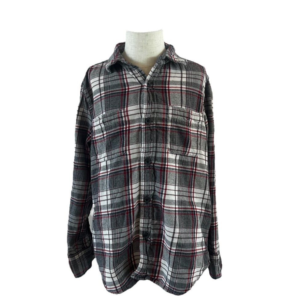 Classic Flannel Long Sleeve Button-Down Shirt